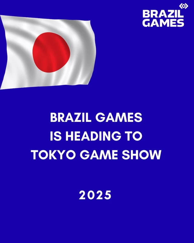Ready to showcase your game to the world?
Brazil Games is heading to Tokyo Game Show 2025 — and your studio can be part of it! 

Join the official Brazilian delegation and connect with global publishers, investors, and partners at one of Asia's most important gaming events.

Spots are limited. Don’t miss this opportunity to expand your reach and take your studio to the next level.
Get in touch and let’s go to Tokyo together!

#BrazilGames #TokyoGameShow #TGS2025 #IndieDev #GameDev #BrazilianGames #GlobalOpportunities